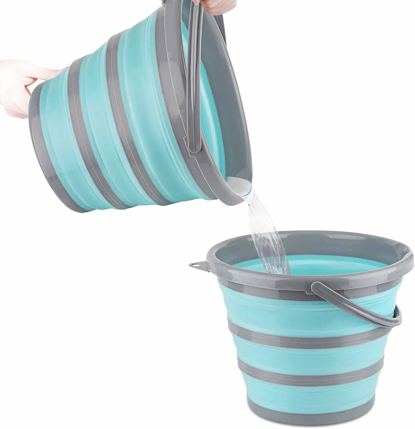 Összecsukható Szilikon Vödör Helytakarékos Kialakítással - 10 Liter