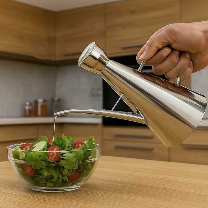 Rozsdamentes hosszú csőrű olajtartó kanna 250ml Kmt Style - Image 4