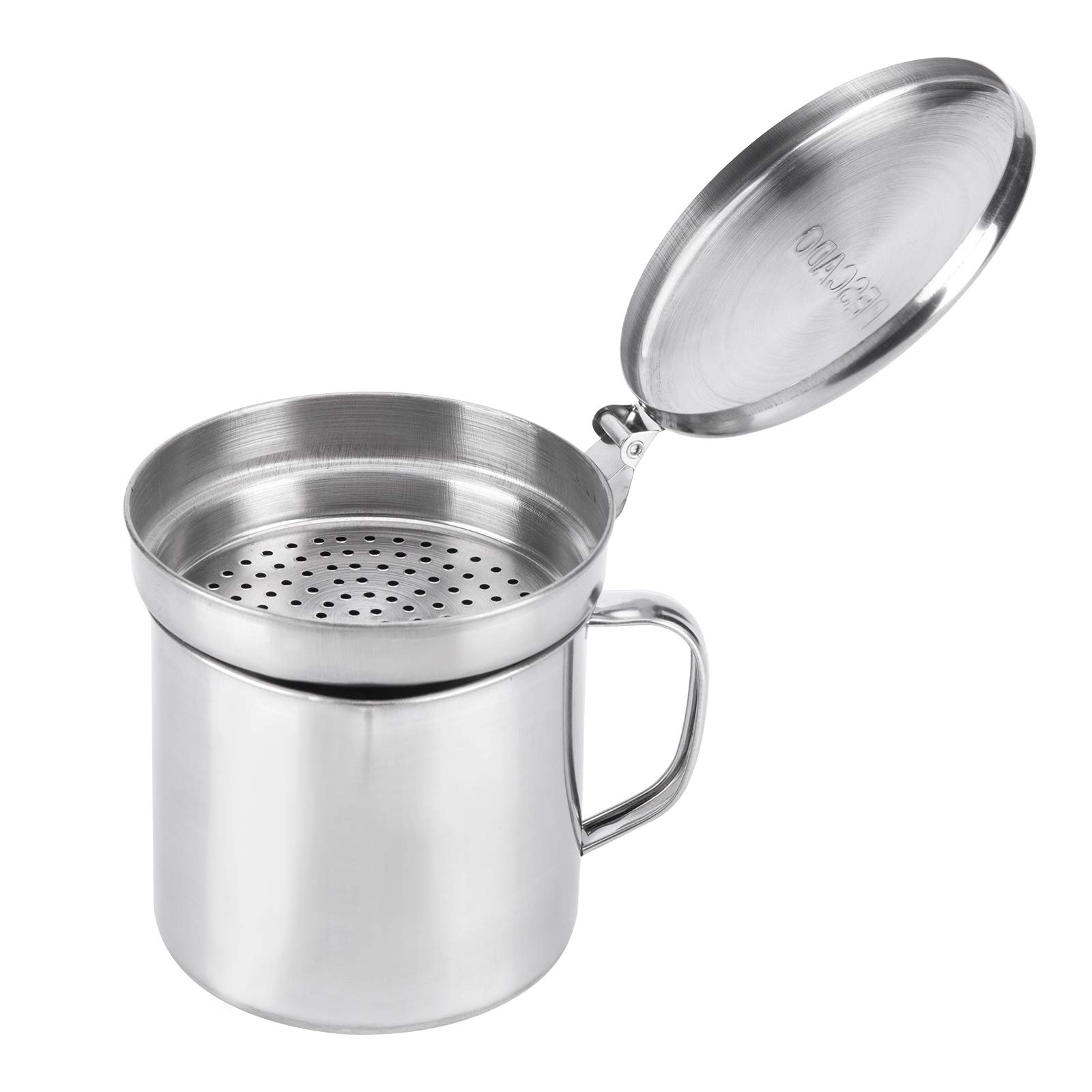 Rozsdamentes konyhai szűrőedény fedővel és fogantyúval 500ml Kmt Style - Image 4