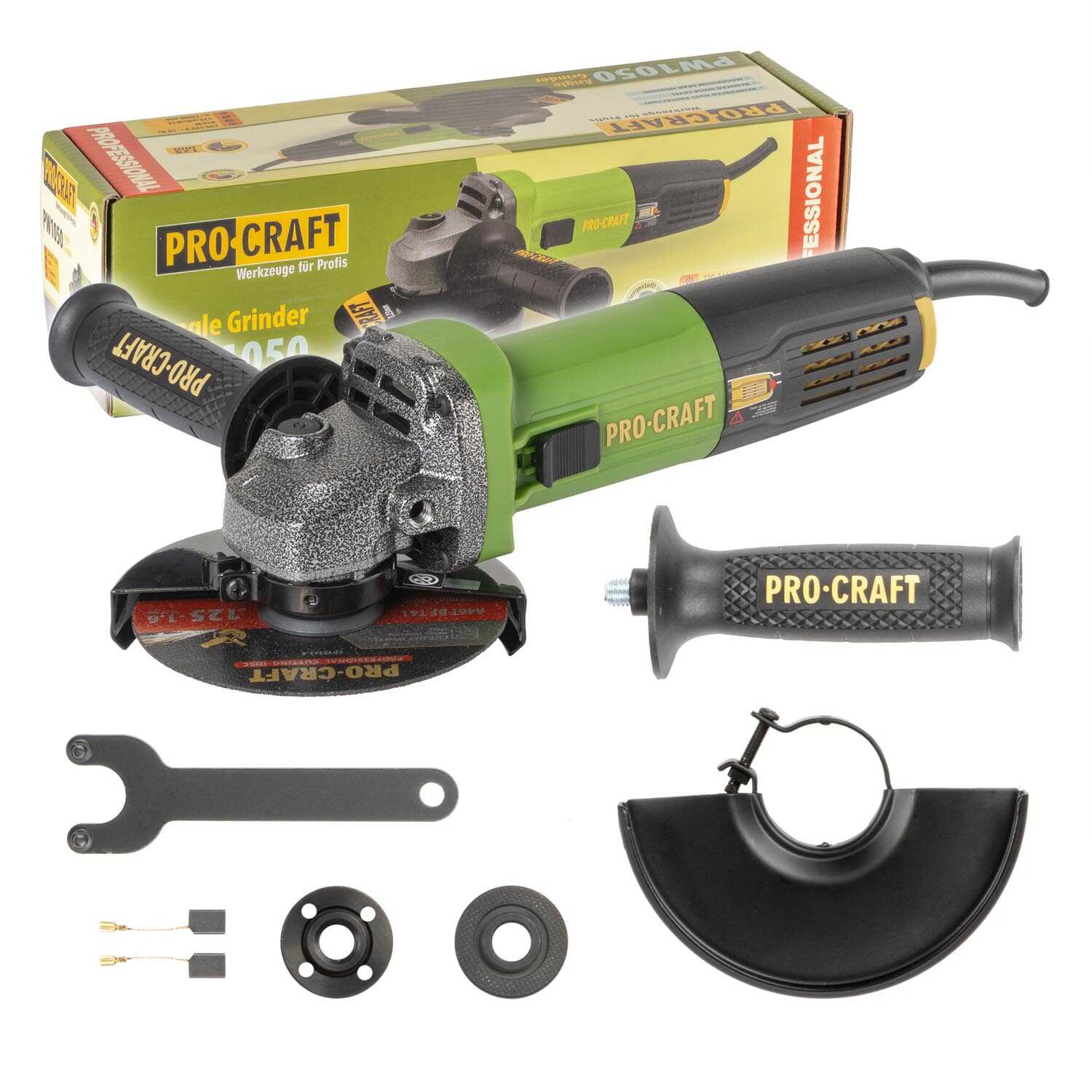 Sarokcsiszoló flex elektromos 125mm 1100W (Constant Speed) PW1100ES PROCRAFT