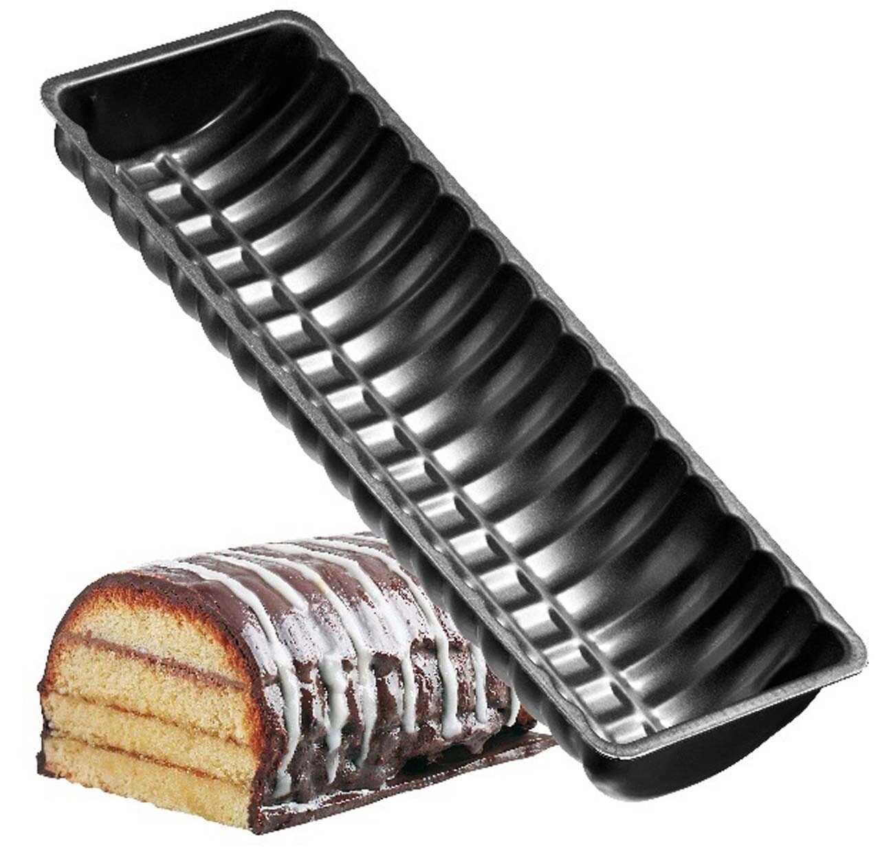 Tapadásmentes Bordázott Őzgerincforma és Süteményforma - 31,5 x 12 x 4,2 cm - Image 6