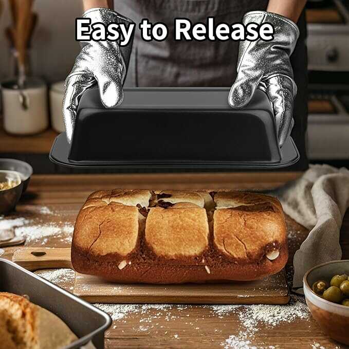 Tapadásmentes Kompakt Sütőforma és kenyérsütő - 20 x 11 x 5,5 cm - Image 7