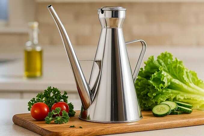 Rozsdamentes hosszú csőrű olajtartó kanna 250ml Kmt Style - Image 5