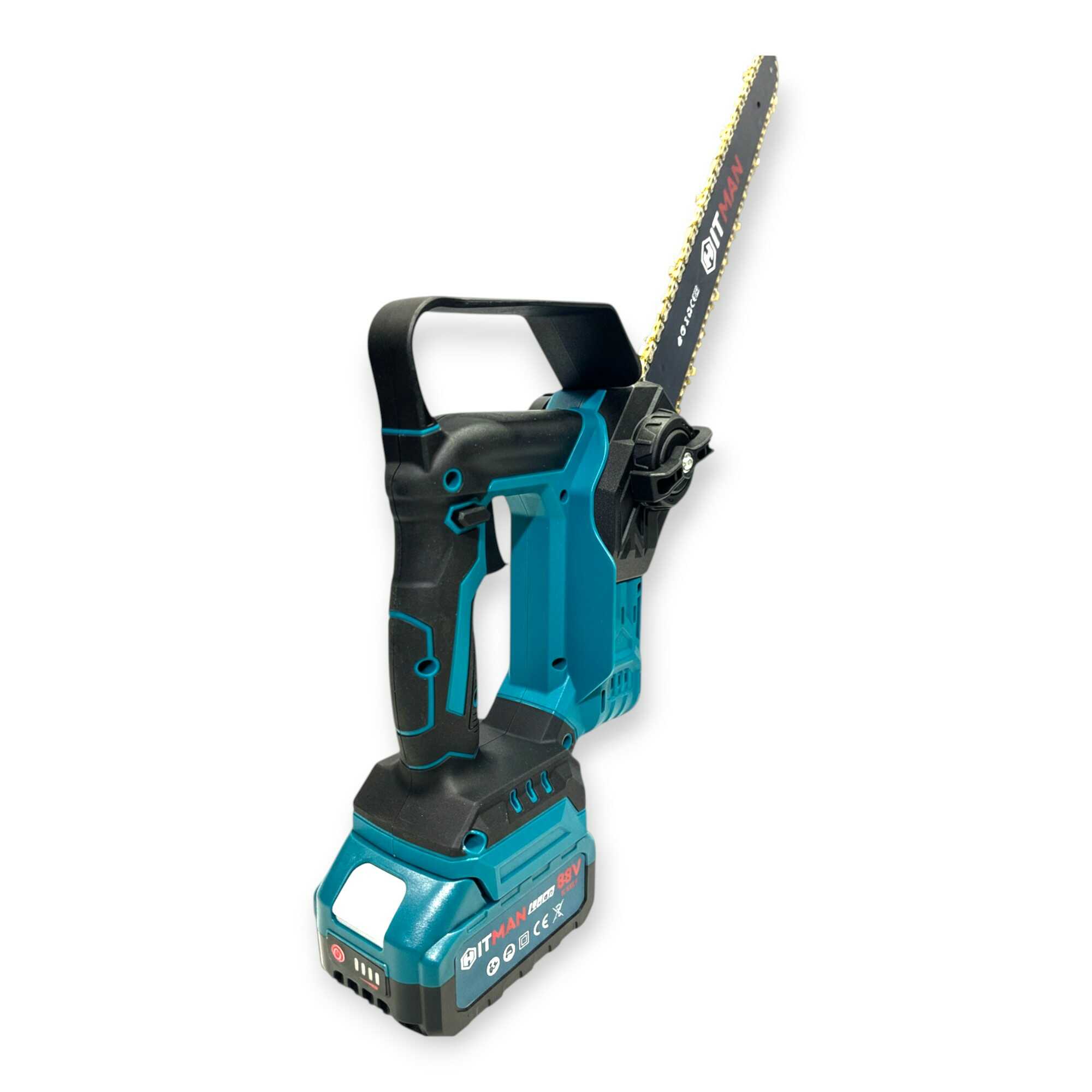 Akkumulátoros Láncfűrész 88V 10" LCD Kijelző Olajtartály 2 Akku HT-CHS-8877.Pro Hitman