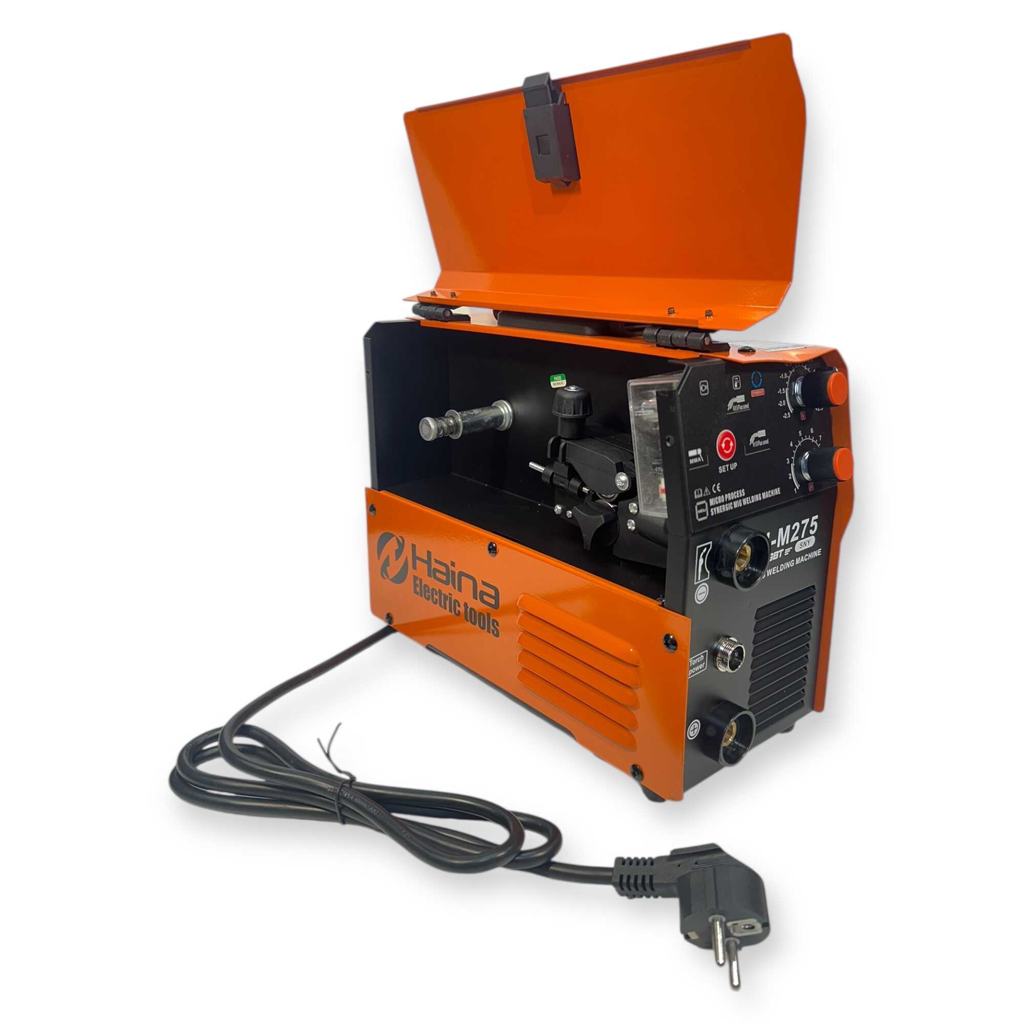 Inverteres 3in1 Hegesztőgép 275A Szinergikus Vezérlés MMA NoGas TIG H-MIG275-SNY Haina