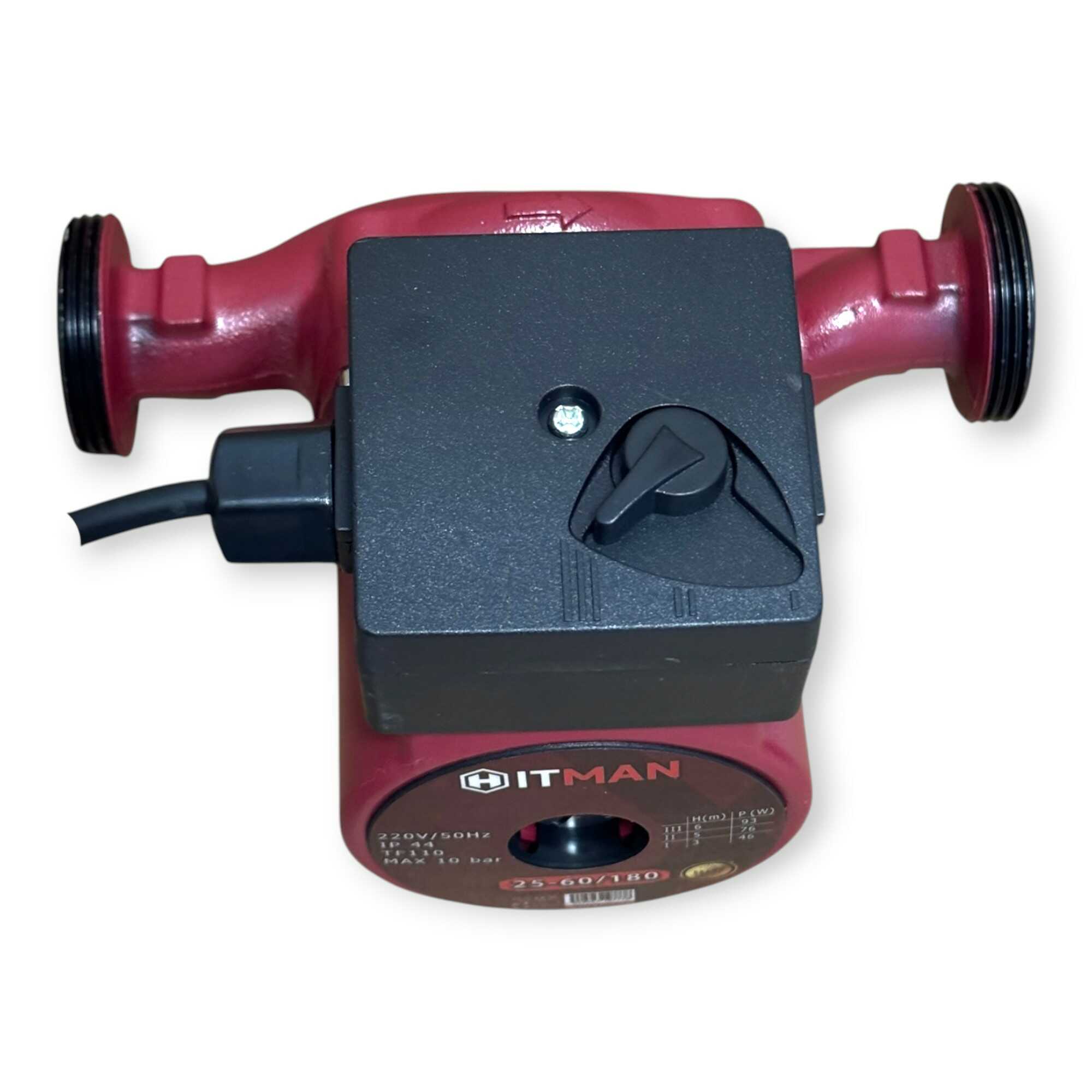 Keringető Szivattyú 3-fokozatú 100W 25-60/180mm Öntöttvas Ház HT-PBG-2560 Hitman