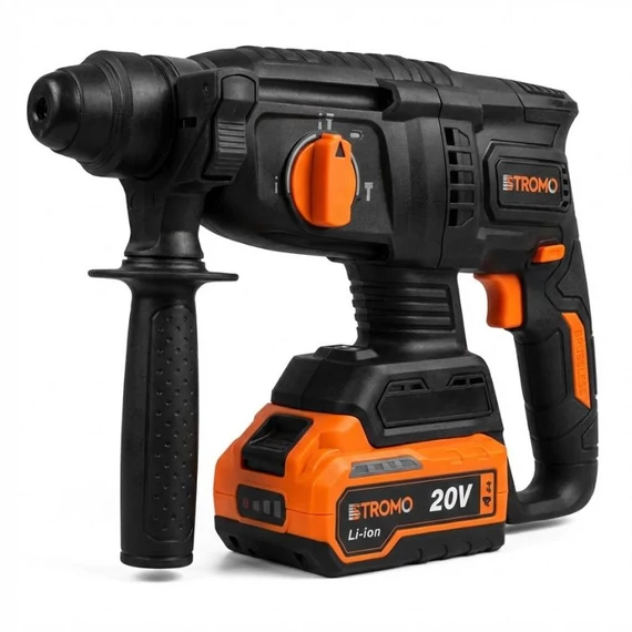 STROMO AHA24 Professzionális Akkumulátoros Fúró- és Vésőkalapács 20V, Brushless motorral, 26 mm fúrási kapacitással