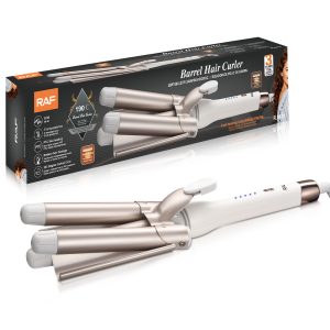 RAF Hableány-hullám" Professzionális Háromágú Hajsütővas