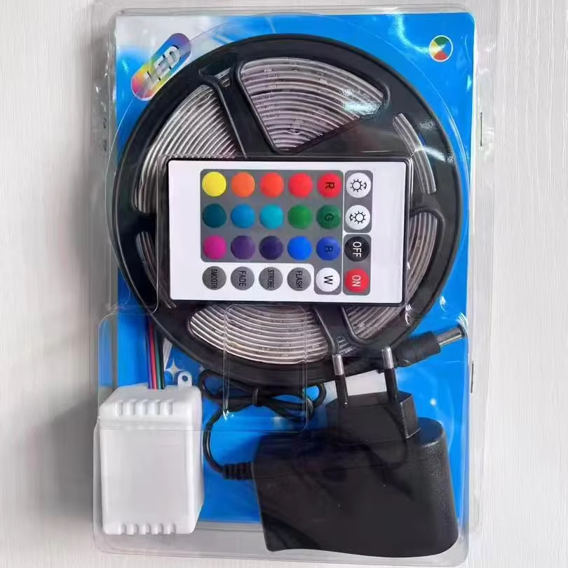 Öntapadós Többszínű SMD LED Szalag 10m Hálózati Tápegységgel - Image 5