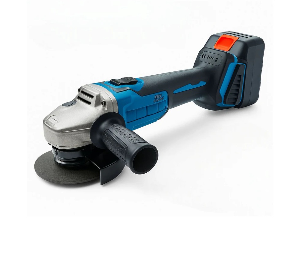 Akkumulátoros sarokcsiszoló és flex szénkefe nélküli motorral, fordulatszabályzóval, 125 mm, 2 db 88V akkumulátorral SM-5001 dobozban SUPAMASTER