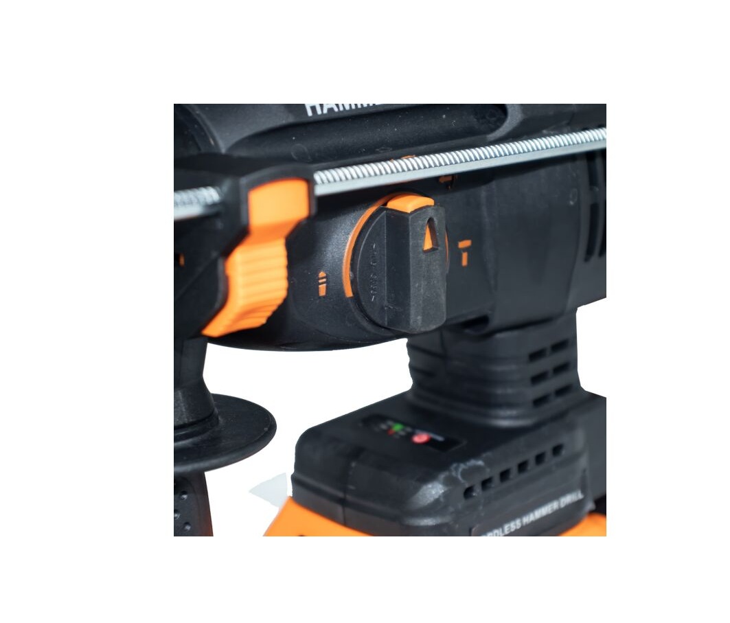 STROMO AHA24 Professzionális Akkumulátoros Fúró- és Vésőkalapács 20V, Brushless motorral, 26 mm fúrási kapacitással