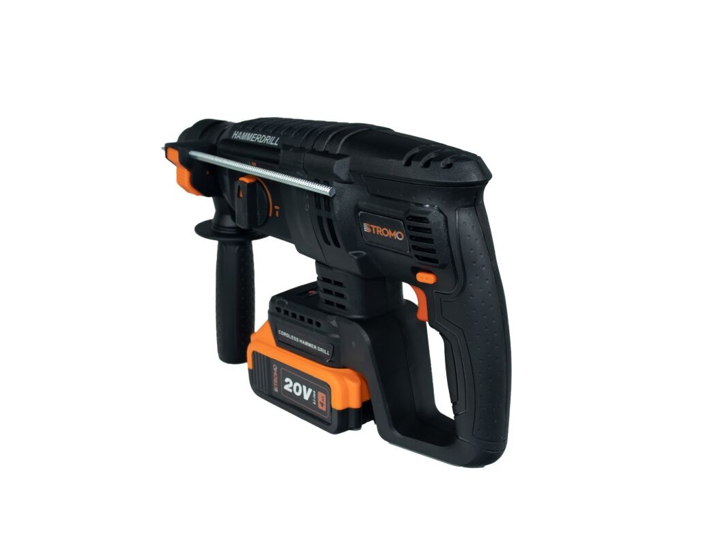 STROMO AHA24 Professzionális Akkumulátoros Fúró- és Vésőkalapács 20V, Brushless motorral, 26 mm fúrási kapacitással