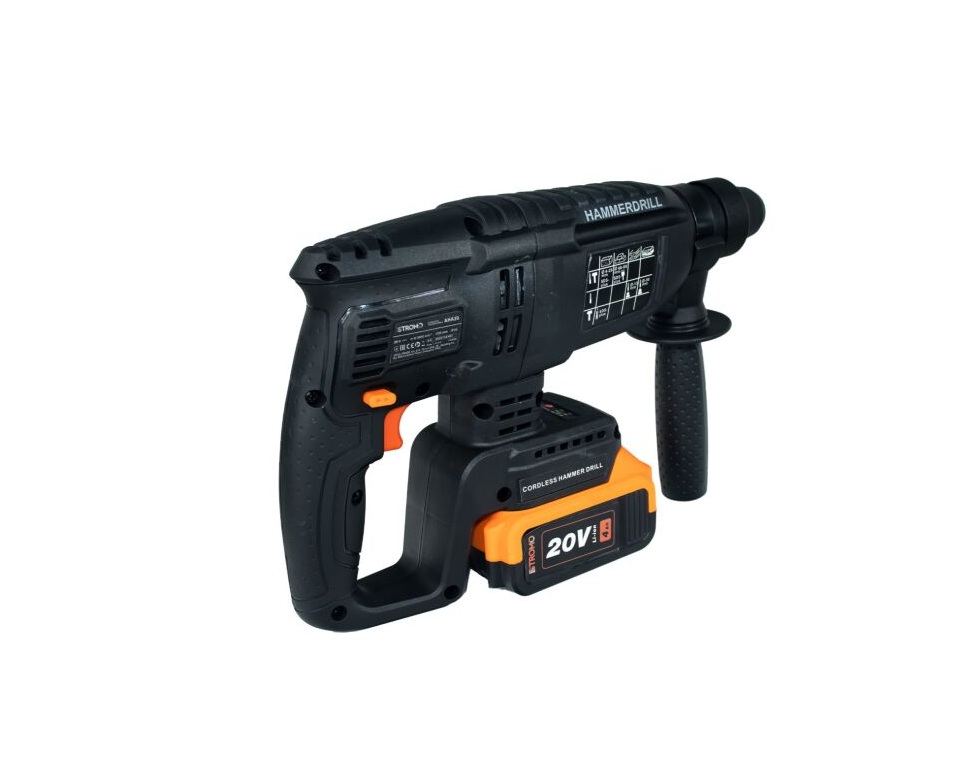 STROMO AHA24 Professzionális Akkumulátoros Fúró- és Vésőkalapács 20V, Brushless motorral, 26 mm fúrási kapacitással