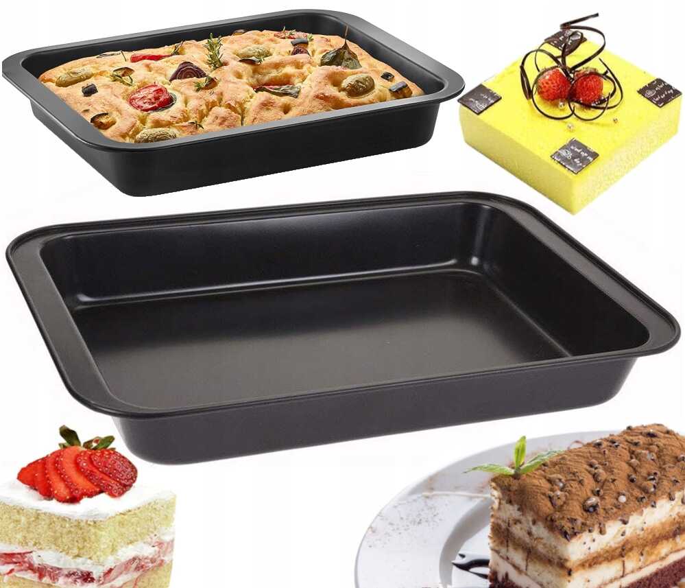 Tapadásmentes Magasfalú Tepsi és Sütőforma - 40 x 28,5 x 7,2 cm - Image 5