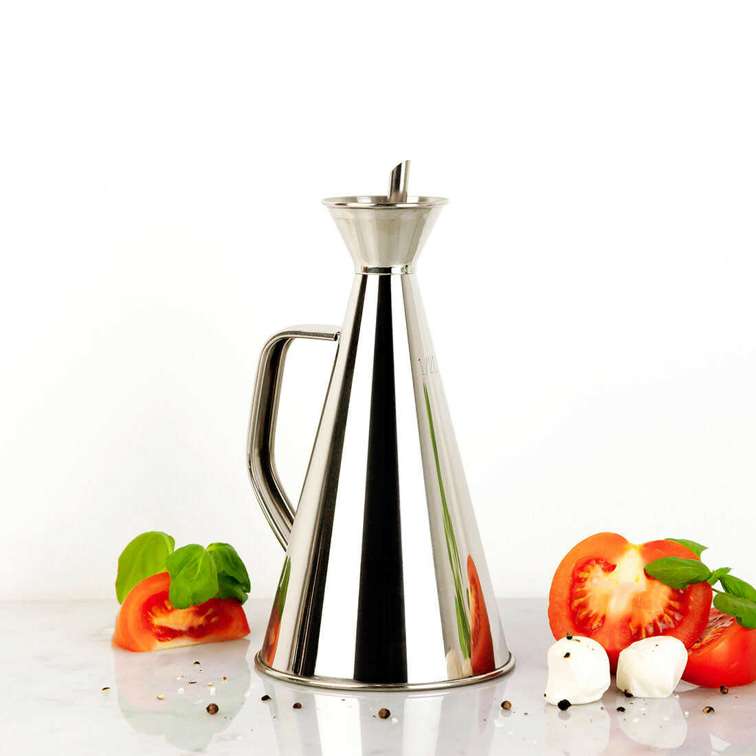 Rozsdamentes cseppmentes olajadagoló és ecetkiöntő 500ml Kmt Style - Image 4