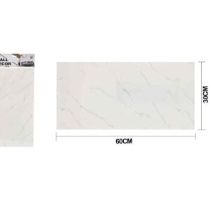 Klasszikus Fehér Márványmintás Öntapadós Fali Dekoráció 60cm x 30cm