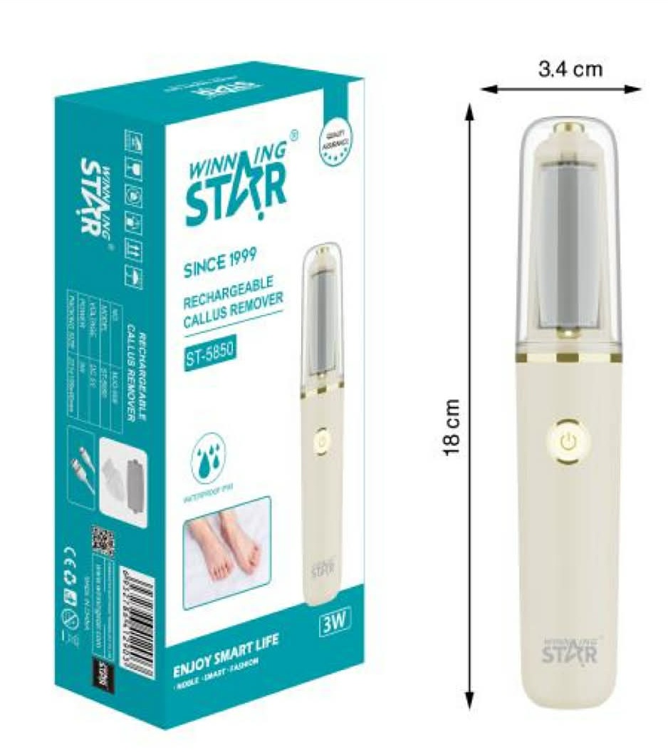 Winning Star Velvet Touch Újratölthető Elektromos Sarokreszelő