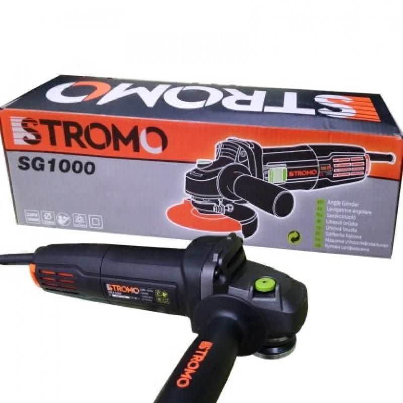 STROMO SG-1000 Kompakt Vezetékes Sarokcsiszoló 1000 W teljesítménnyel, 125 mm tárcsaátmérővel
