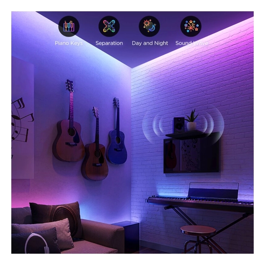 Öntapadós Többszínű SMD LED Szalag 20m - Image 3