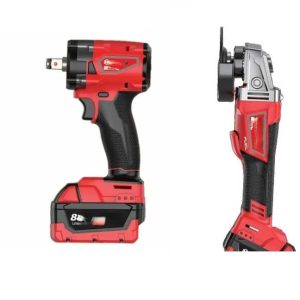 Professzionális 2 az 1-ben akkumulátoros gépcsomag 1600 Nm ütvecsavarozóval és sarokcsiszolóval, 2 db akkuval, kofferben SM-4221 SUPAMASTER