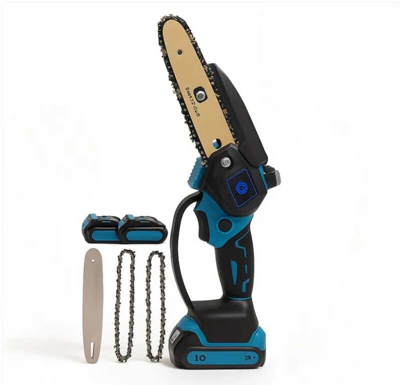 Professzionális ágvágó Akkumulátoros Kerti Szett – Metszőolló, Láncfűrész és Teleszkópos Toldó 3 in 1 SUPAMASTER - Image 3