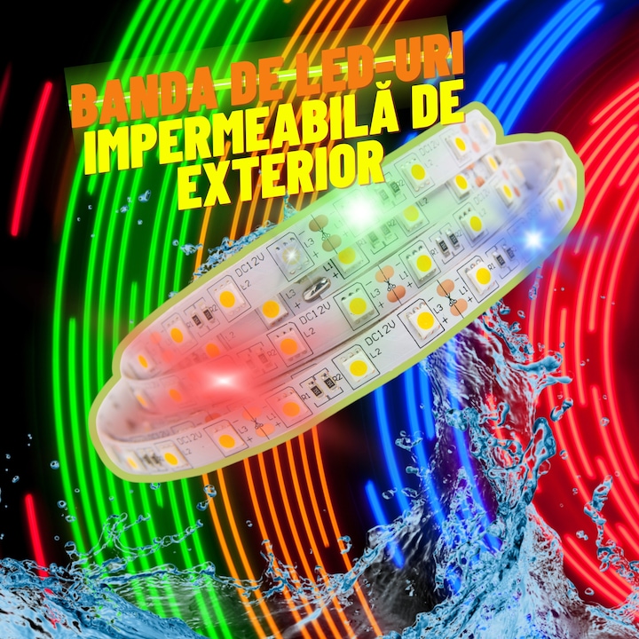 Öntapadós Intelligens LED Szalag Bluetooth Vezérléssel 5m - Image 4