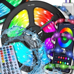 Öntapadós Intelligens LED Szalag Bluetooth Vezérléssel 5m