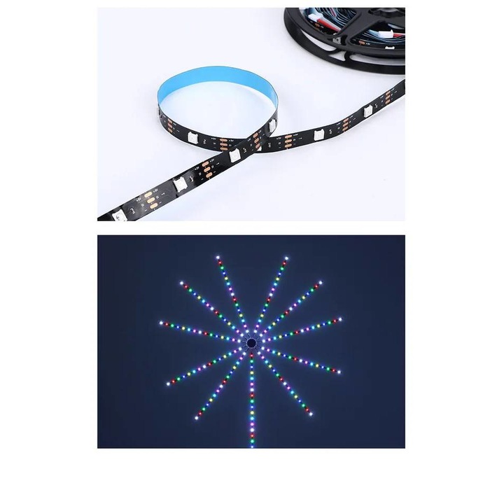 Öntapadós Okostelefonos Alkalmazással Vezérelhető Tűzijáték Effekt LED Szalag - Image 5