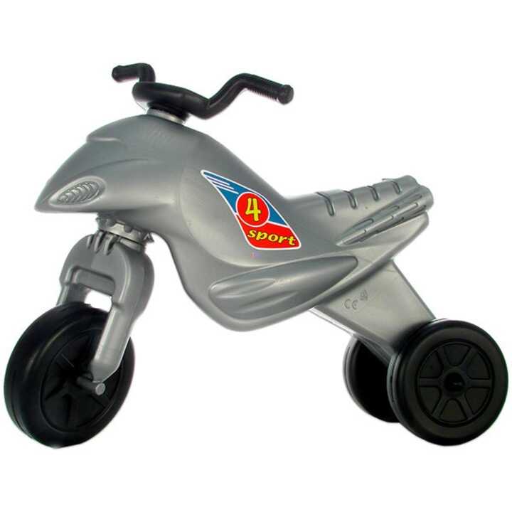 Sport 4-es Junior Műanyag 3 kerekű Futómotor- Szürke - Image 2