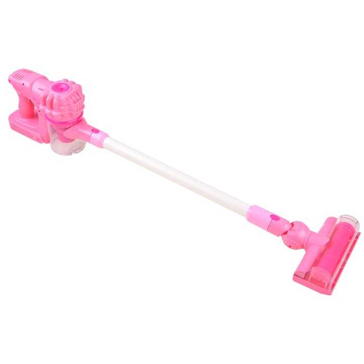 Rózsaszín vezeték nélküli játék porszívó fény és hanghatásokkal