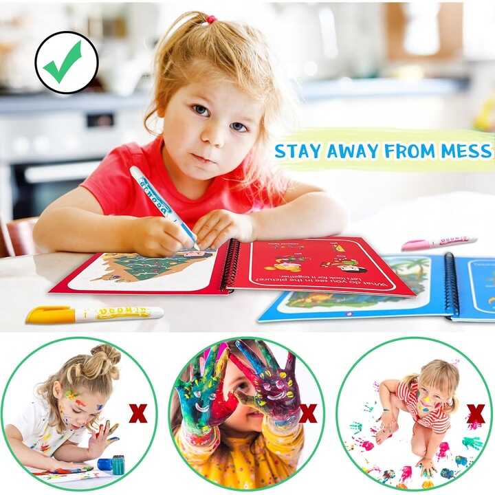 Varázslatos hercegnő és unikornis vízeskifestőkönyv , 3 éves kortól - Image 3