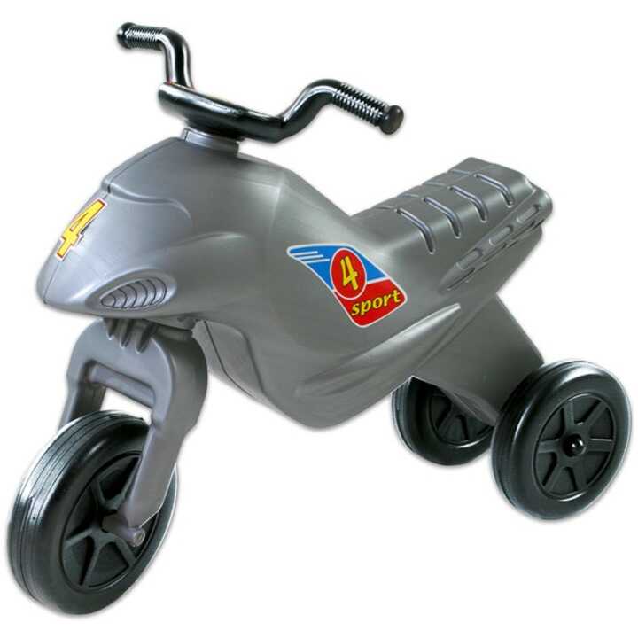 Sport 4-es Junior Műanyag 3 kerekű Futómotor- Szürke