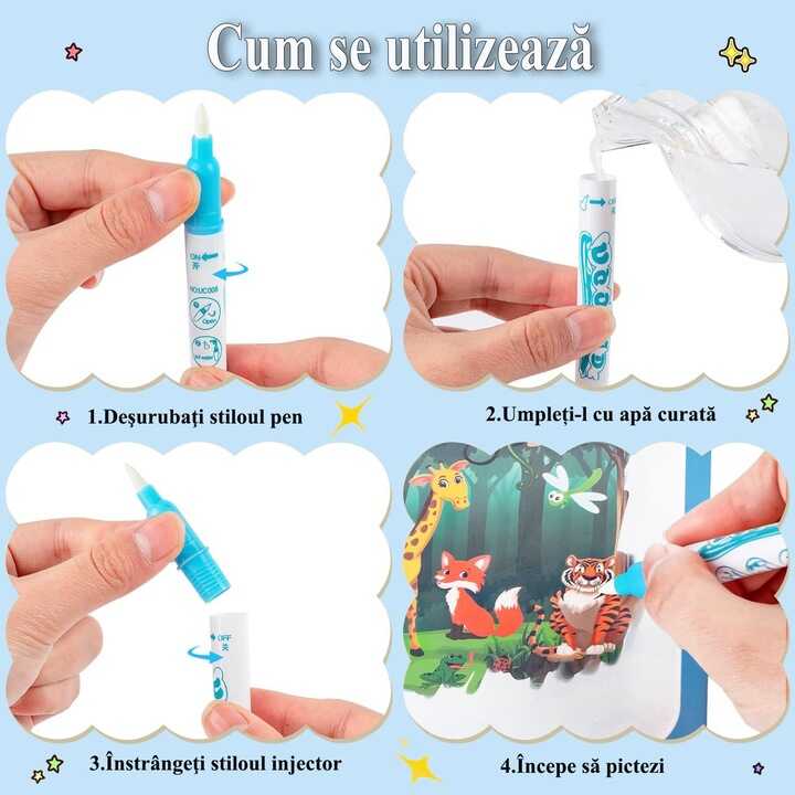 Varázslatos hercegnő és unikornis vízeskifestőkönyv , 3 éves kortól - Image 4