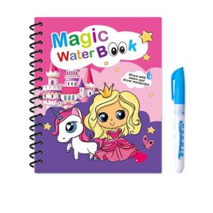 Varázslatos hercegnő és unikornis vízeskifestőkönyv , 3 éves kortól