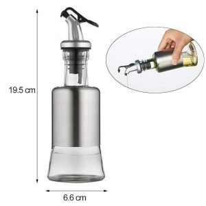 Kombinált üveg és rozsdamentes acél olajadagoló 200ml Torch