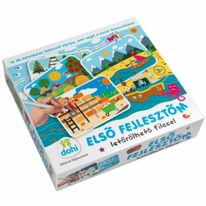 Az első felejsztőm -Játékos fejlesztőkártyák letörölhető filccel