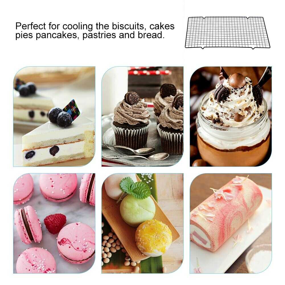 Fém süteményhűtő rács és sütőrács 40.8x25.4cm Kmt Style - Image 5