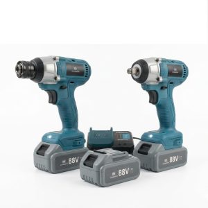 Dupla akkumulátoros ütvecsavarozó szett dugókulcsos és gyorstokmányos kivitelben, 2 db 88V akkumulátorral, kofferben SM-1022 SUPAMASTER