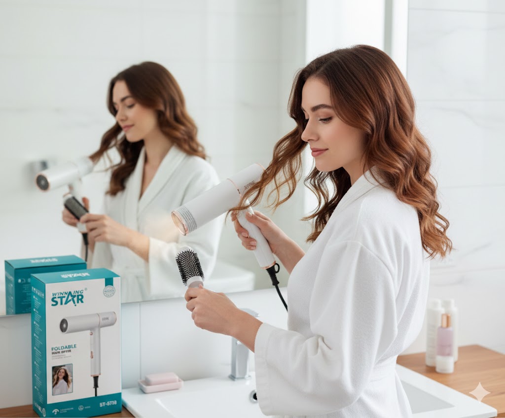 Winning Star Breeze Glide Összehajtható Utazó Hajszárító - Image 3