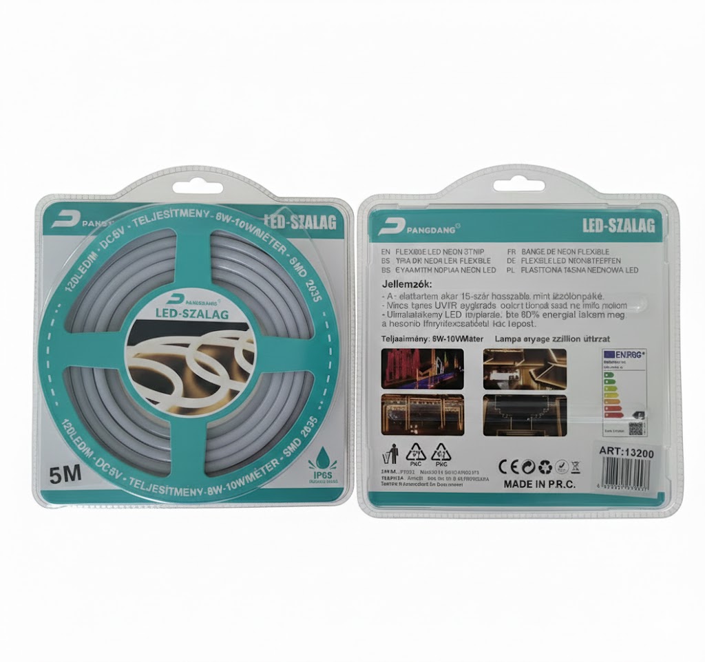 Öntapadós Hajlékony Neon LED Szalag 5m
