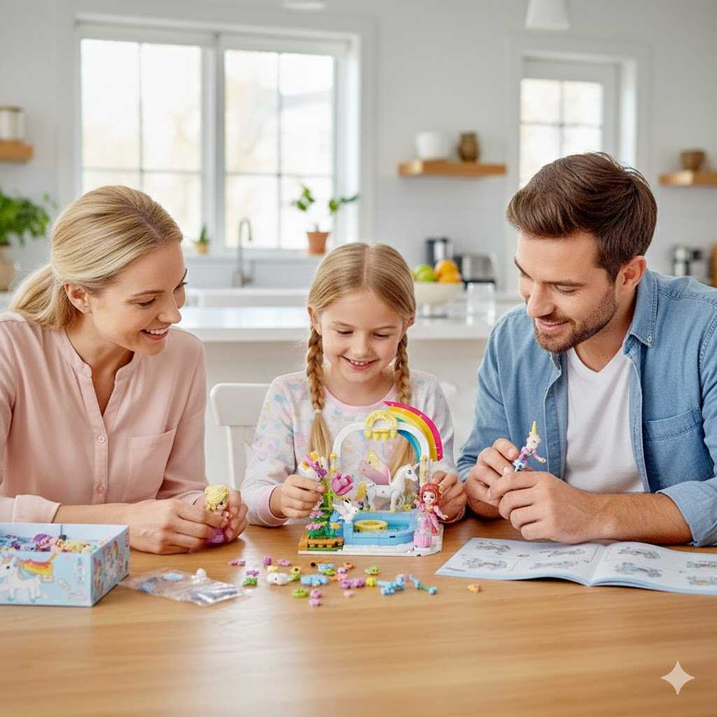 Varázslatos Unikornis medence építőjáték , 280 db -os , 6 éves kortól - Image 4