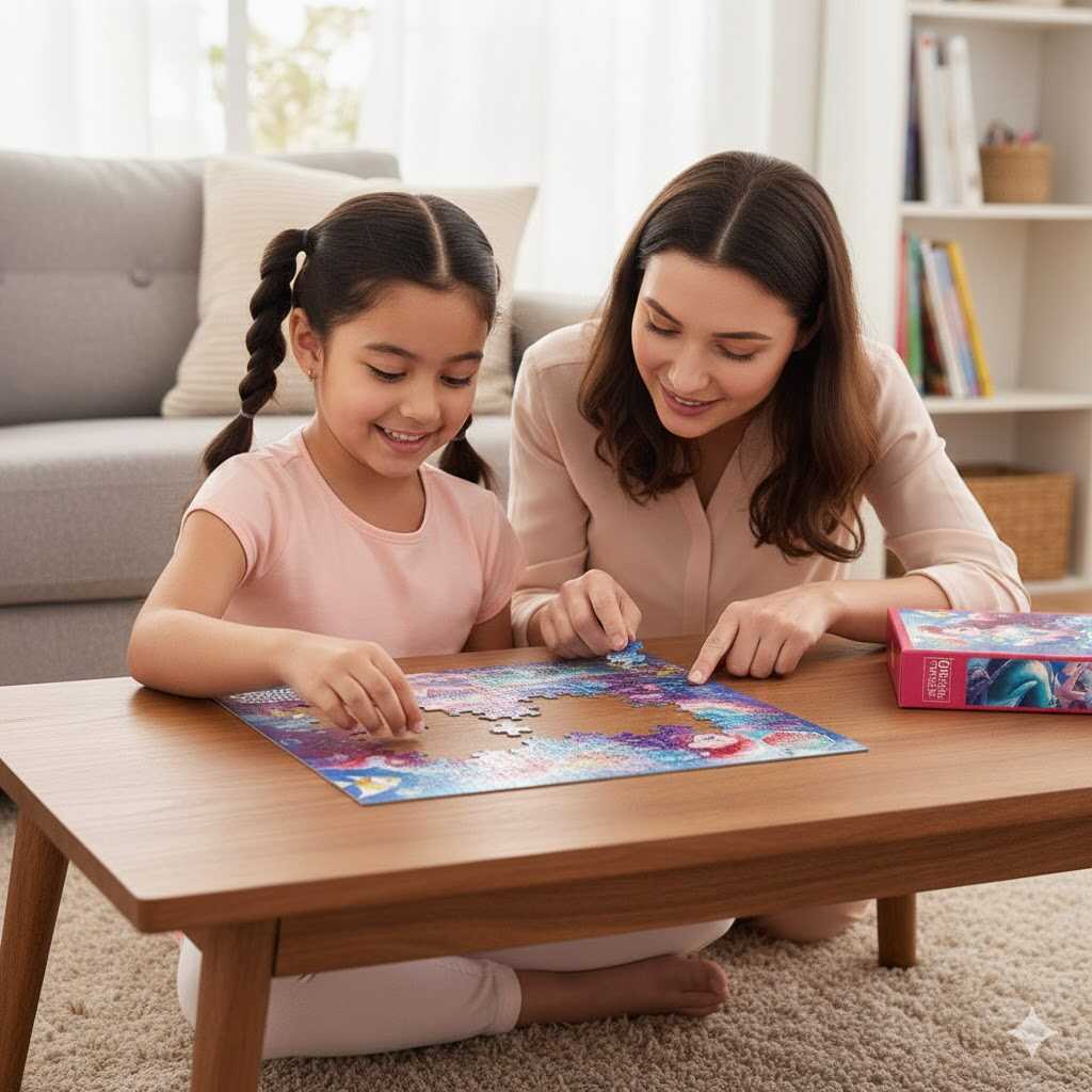 Csillámló sellő hercegnő kirakós / puzzle , 43×29 cm , 100 db -os - Image 5