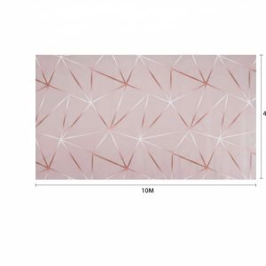 Elegáns Rozéarany-Mályva Geometriai Mintás Öntapadós Tapéta 45cm x 10m - Torch