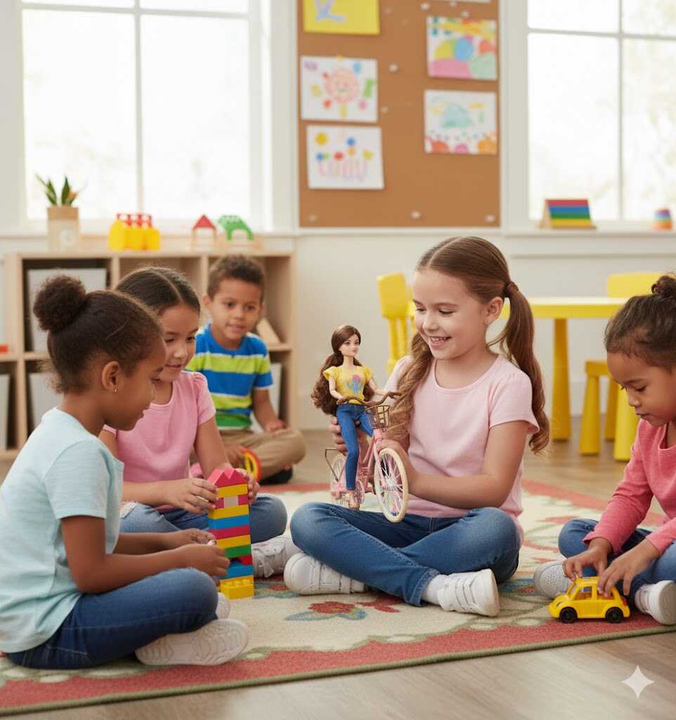 Városi tekergő- Trendi baba pink kerékpárral és kutyussal - Image 3