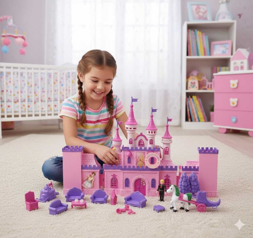 Lila Álomkastély Mesebeli Kiegészítőkkel - Image 2