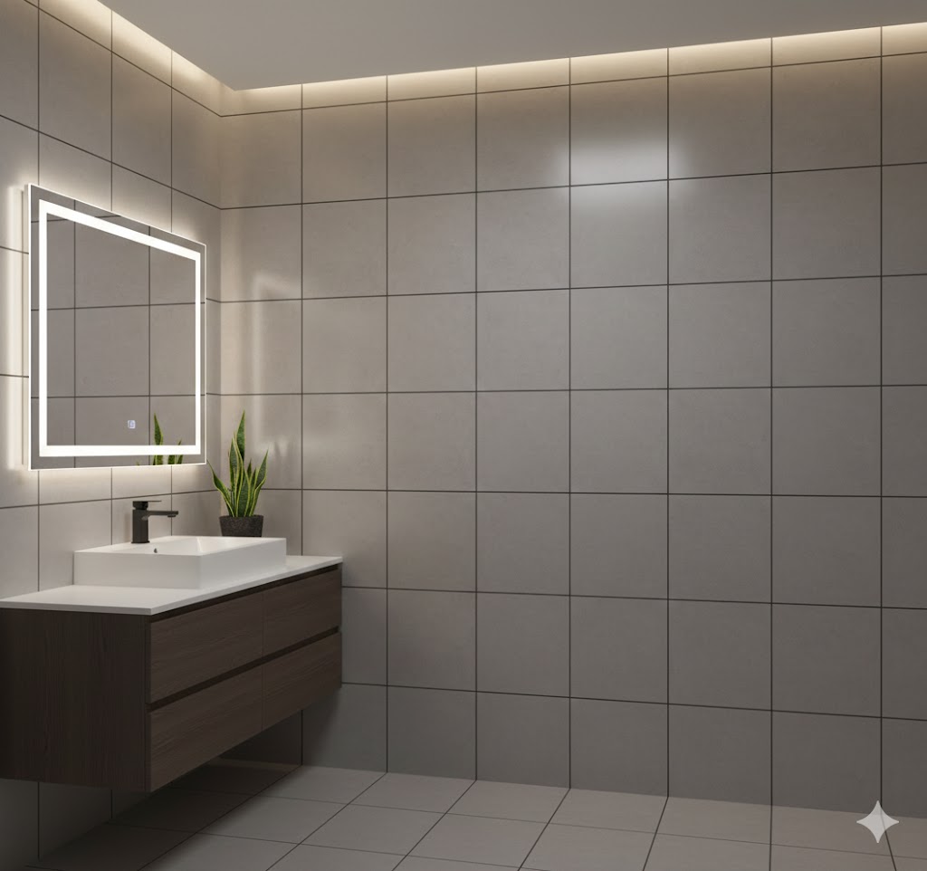 Modern Szürke Öntapadós Fali Matrica 30cm x 30cm - Image 3