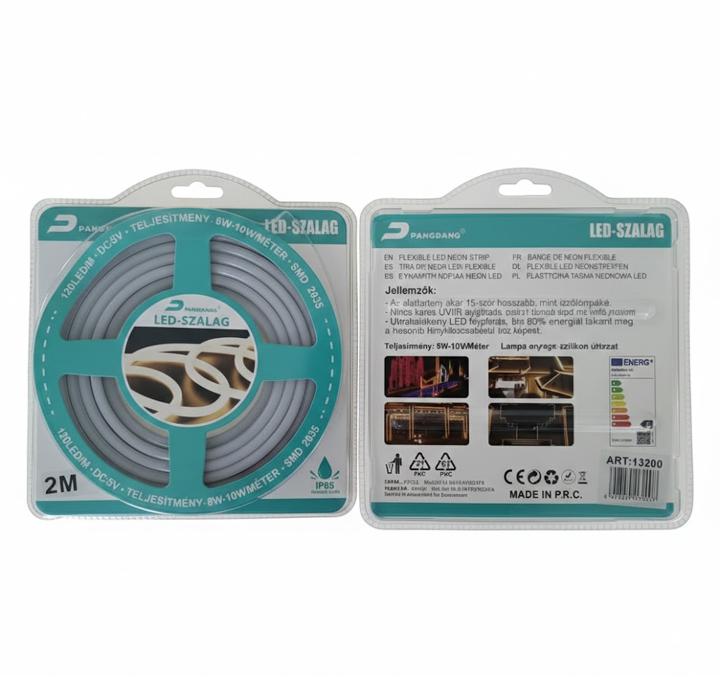 Öntapadós Hajlékony Neon LED Szalag 2m