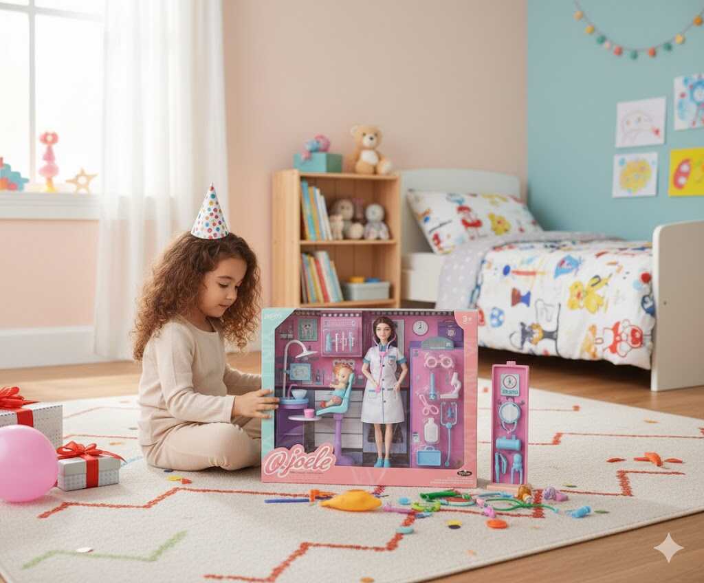 Mosolygós fogászat: Interaktív orvosi szett babával és székkel - Image 3