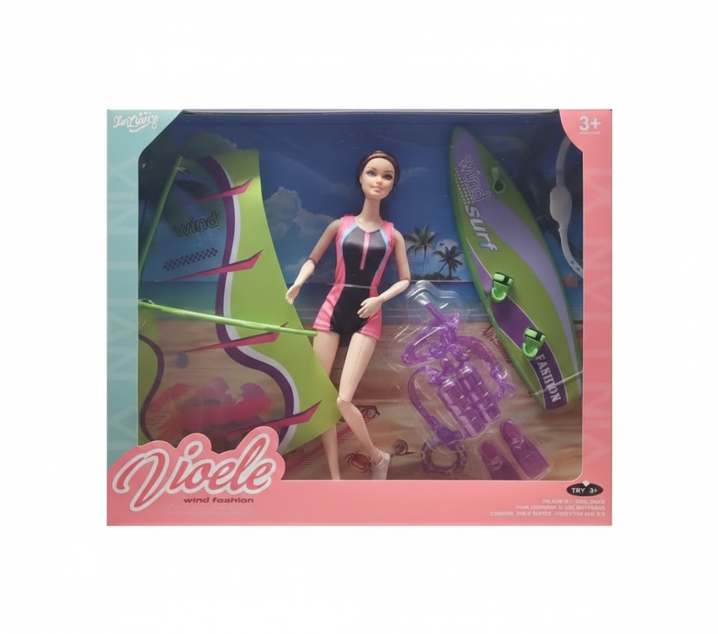 Szörfbajnok Divatbaba Kiegészítőkkel