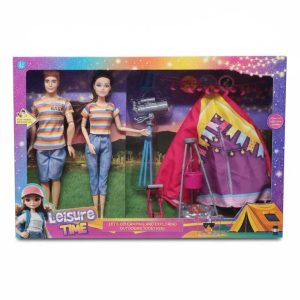 Éjszakai Kaland Túrázó Páros baba Teleszkóppal